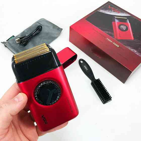 Вологостійка електрична бритва VGR V-377, Бритва портативна акумуляторна, Професійні електричні бритви IW-16 Івано-Франківськ