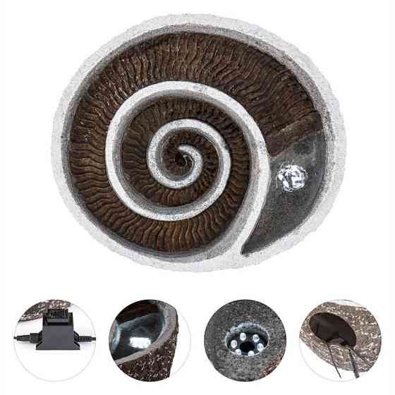 Садовый фонтан Spiro LED 47x41x23,5 см насос имитация натурального камня (Германия, читать описание) Ровно