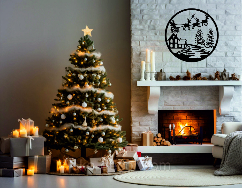 Декоративне настінне Панно «Новий рік», Декор на стену Київ - фото 4