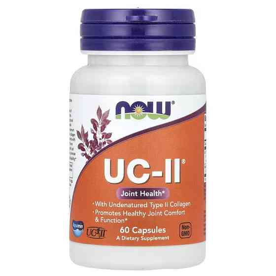 Неденатурированный коллаген II типу NOW UC-II TYPE II COLLAGEN 40MG 60 Capsules Луцк