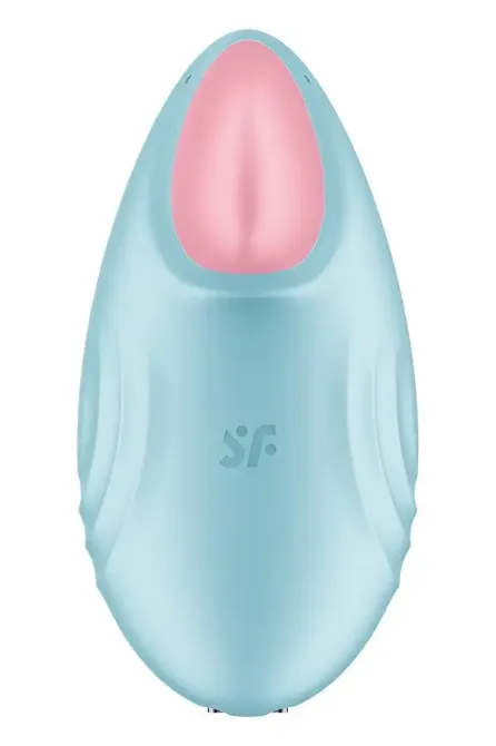 Смарт-вібратор для клітора Satisfyer Tropical Tip Light Blue Львів - фото 7