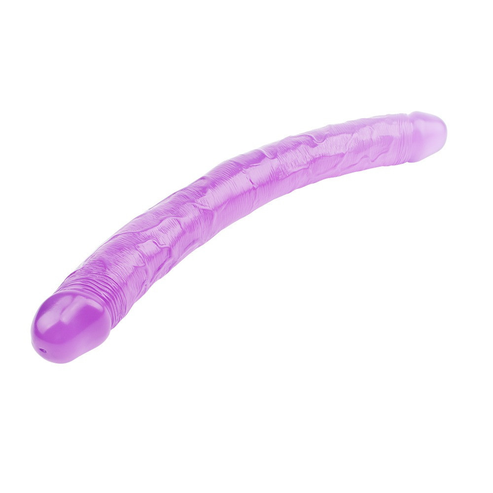 Фаллоимитатор двухсторонний фиолетовый Chisa Hi-Rubber 46 см *4,7 см Sex Aura Киев - изображение 3