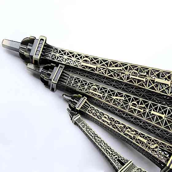 Статуэтка Эйфелева башня RESTEQ 38 см — винтажный металлический сувенир из Парижа Киев