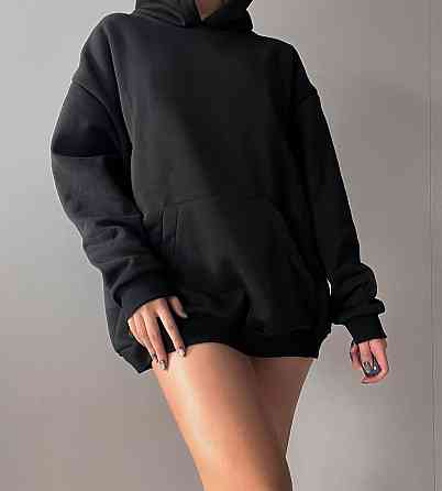 Женская стильная худая трехнитка на флисе Черный, 48/52 Одесса