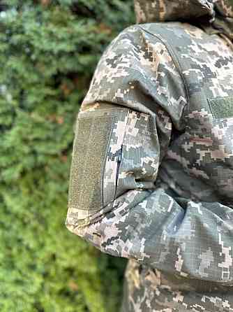 Зимний мужской бушлат (флис + синтепон) с водонепроницаемой пропиткой (Пиксель) L Киев