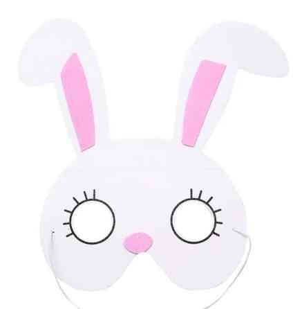 Дитяча маска Заєць one size біло-рожевий Київ