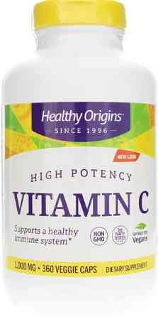 Вітамін C Healthy Origins, 1000 мг, 360 капсул Київ