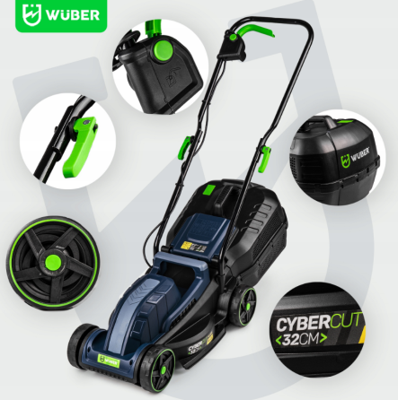 Газонокосарка електрична Wuber 1200Вт 30л (Польща) Київ