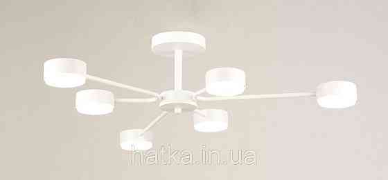 Люстра потолочная на 6 плафонов VALESO N6827/6, патрон GX53, круглая, Белый Киев