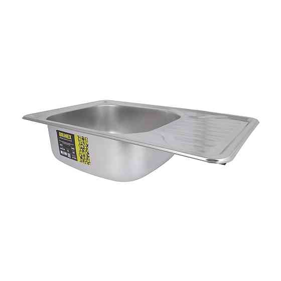 Кухонная мойка Brinex 6642 0,8 мм Satin (BRIN6642SAT08) Киев