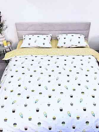 Ecotton Комплект постільної білизни Ecotton двоспальний 180х215 см сатин білий Ice cream (рис. Киев