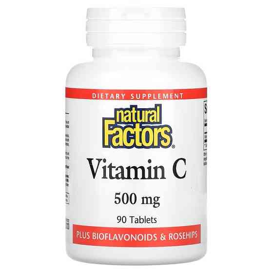 Вітамін C Natural Factors Vitamin C, 500 mg, 90 Tablets Луцьк
