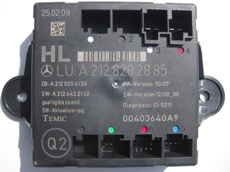 Mercedes-Benz  A2128203985 Блок керування задніх лівих дверей C-Class W204 GLK X204 E-Class W212 Одесса - изображение 2