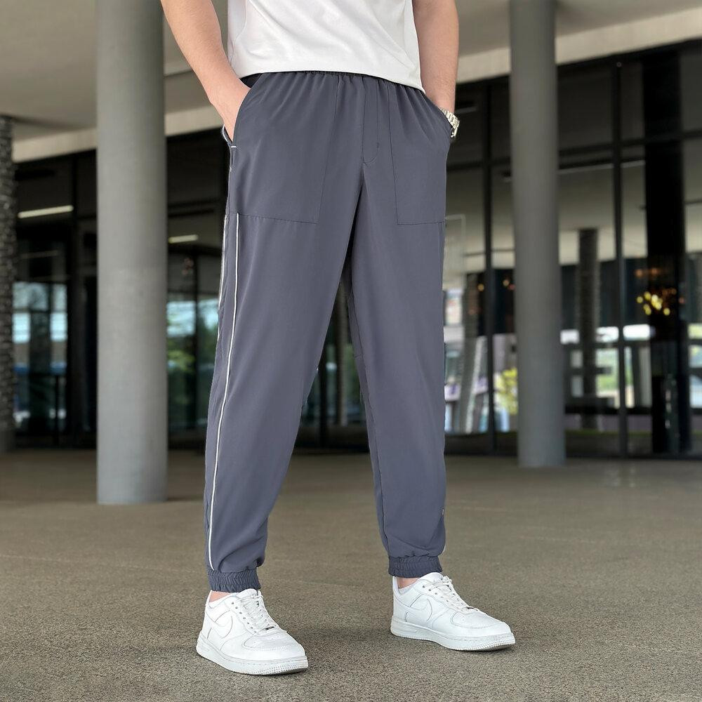 Чоловічі легкі джогери із софту антрацит Pobedov Weekend Київ - фото 1