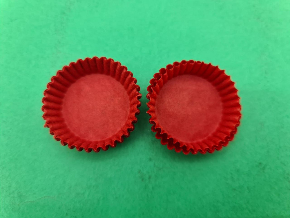Тартолетка для кексів "Кругла червона"D30 H9,5 (100шт)/3а/ (1 уп.) Харків - фото 4