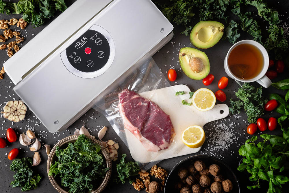 Вакууматор Adler AD 4503 для пакетів,рулонів та контейнерів/ 130Вт/ 30см/ ел. керування/ сірий Винница - изображение 4