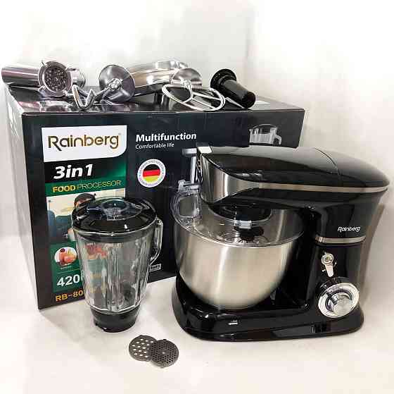 Професійний тістомісильник для дому, Планетарний міксер зі змінними насадками, Міксер із залізною чашею RA-78 Івано-Франківськ