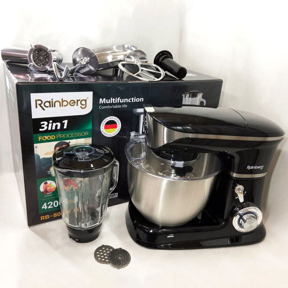 Професійний тістомісильник для дому, Планетарний міксер зі змінними насадками, Міксер із залізною чашею RA-78 Івано-Франківськ - фото 4