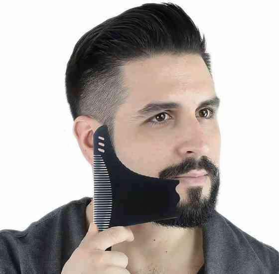 Шаблон для бороды, трафарет для бороды и усов, стайлер, триммер для бороды, чорный Киев