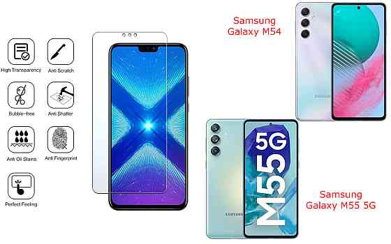 Защитное стекло NeoGlass для Samsung Galaxy M54, Galaxy M55 5G – ультрапрозрачное и устойчивое Киев