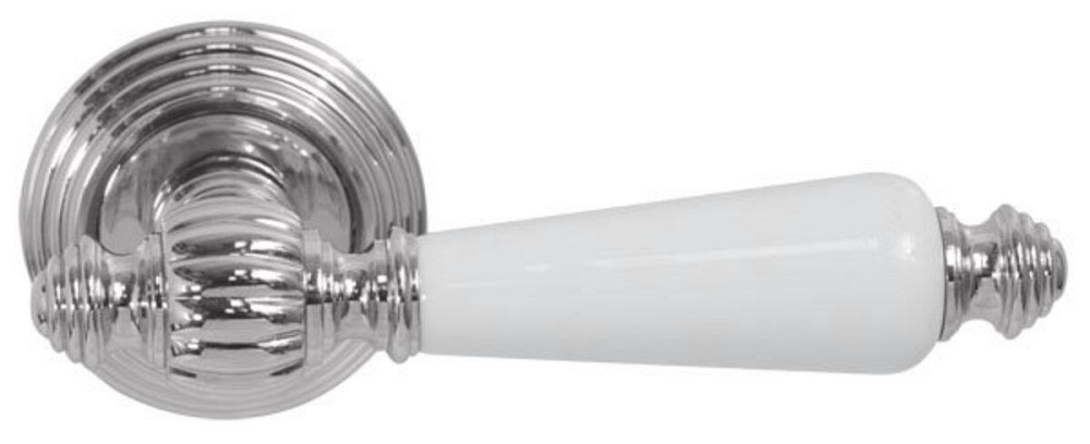 Ручка Fimet 106P-269 F04 Michelle хром/фарфор R ф/з Киев - изображение 1