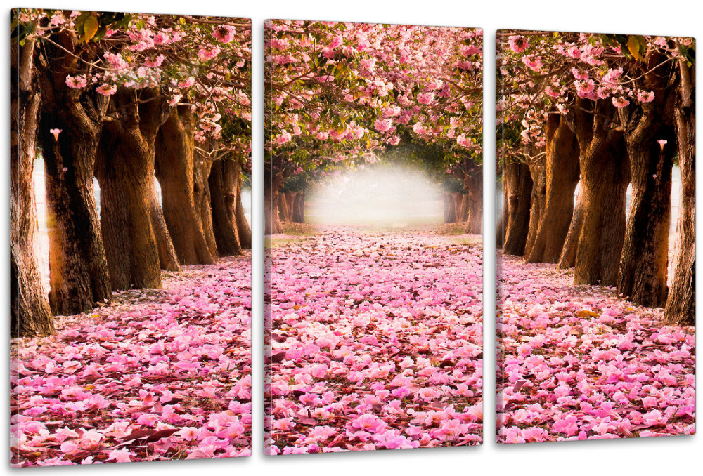 Модульная картина в гостиную / спальню  Сакура       ART-308_3A 70х130 см Киев - изображение 1