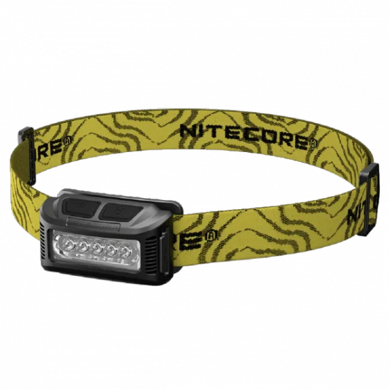 Налобний ліхтар Nitecore NU10 USB з білим та червоним світлом (Чорний) Вінниця