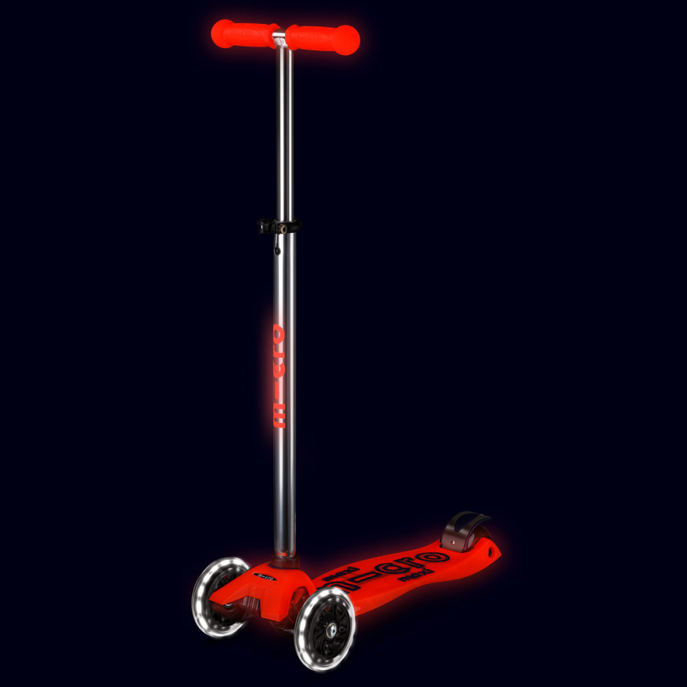 Самокат Micro серії Maxi Deluxe Glow LED – Червона аура Дніпро - фото 7