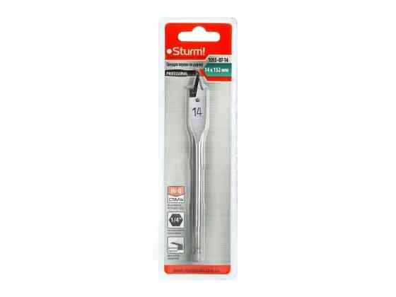 Свердло перове для дерева Sturm 1055-07-14, 14x152 мм (читувати опис) Рівне