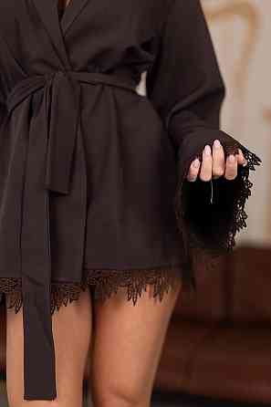 Женское стильное обаятельное платье-пиджак  креп костюмка Шоколад Одесса