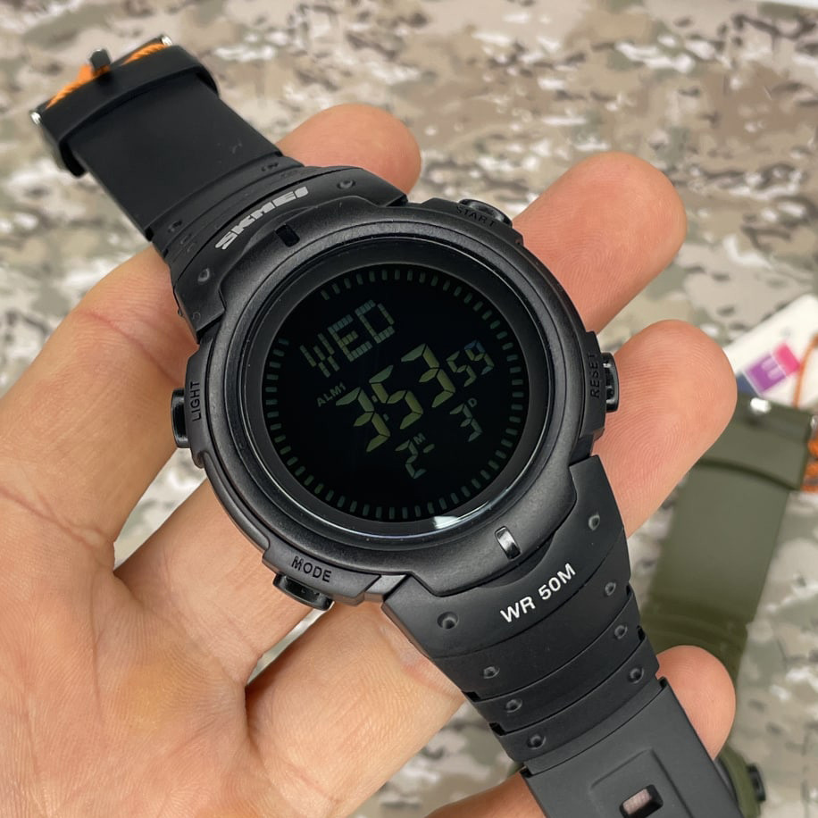 Skmei 1231BK All Black Smart Watch + Co,ass SBR Київ - фото 3