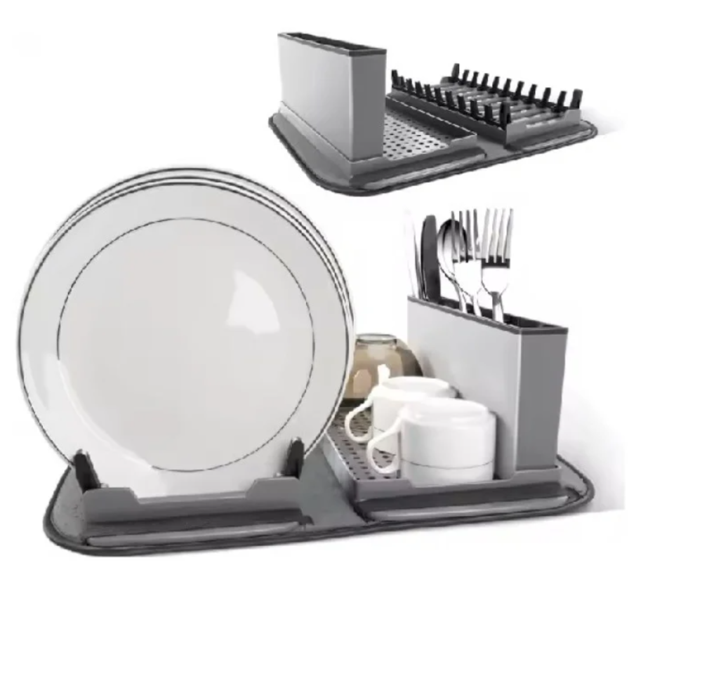 Сушилка для посуды складная компактная, пластиковая, универсальная для кухни, легко хранить и переносить Одесса - изображение 3