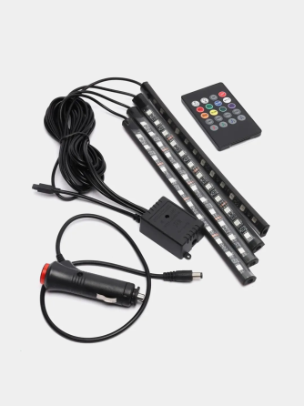 Подсветка салона авто RGB с пультом и музыкой Киев