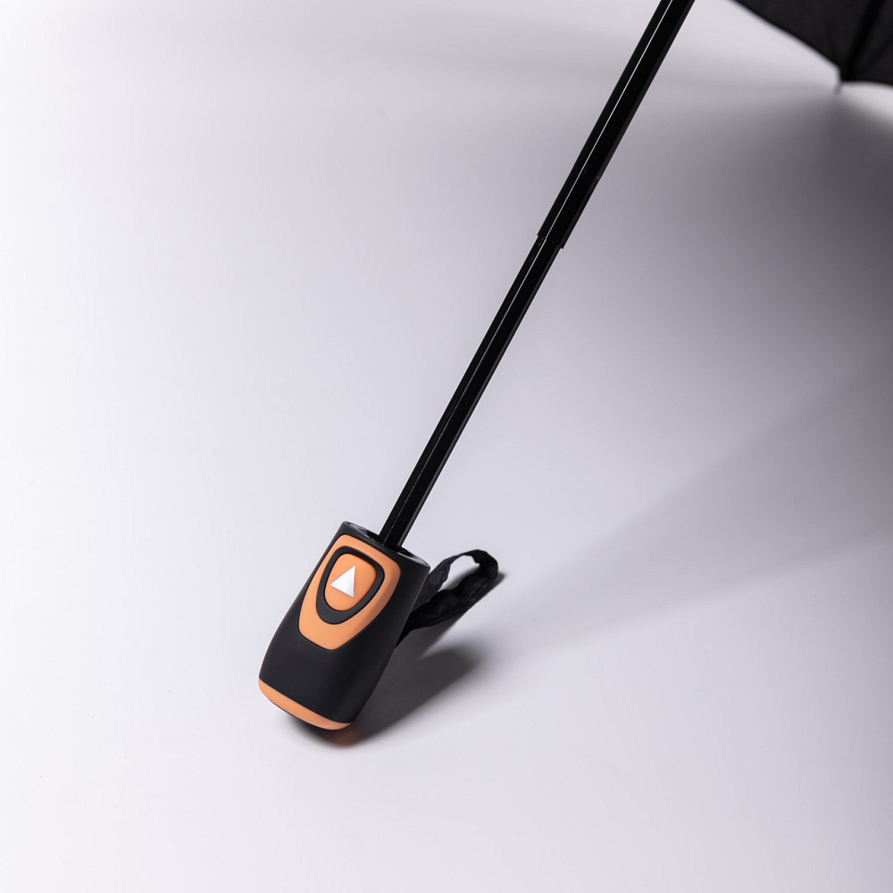 Зонт полуавтомат с принтом прочный из полиэстера диаметр 97 см Черный HP-23-2B Киев - изображение 5