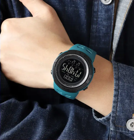 Спортивний наручний годинник Skmei 2070 (Бірюзовий з чорним циферблатом) Вінниця