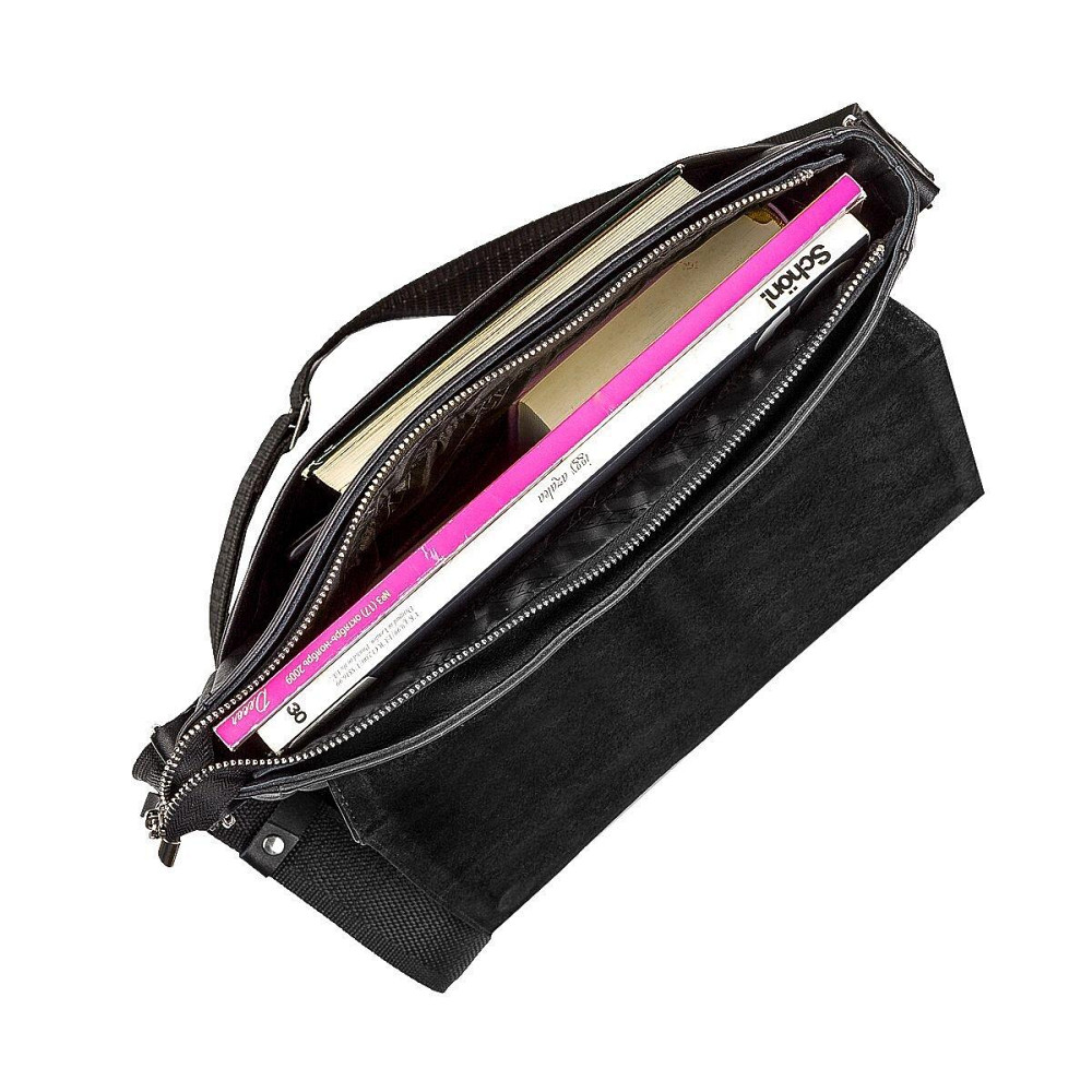 Сумка SHVIGEL 00858 кожаная Черная Киев - изображение 2