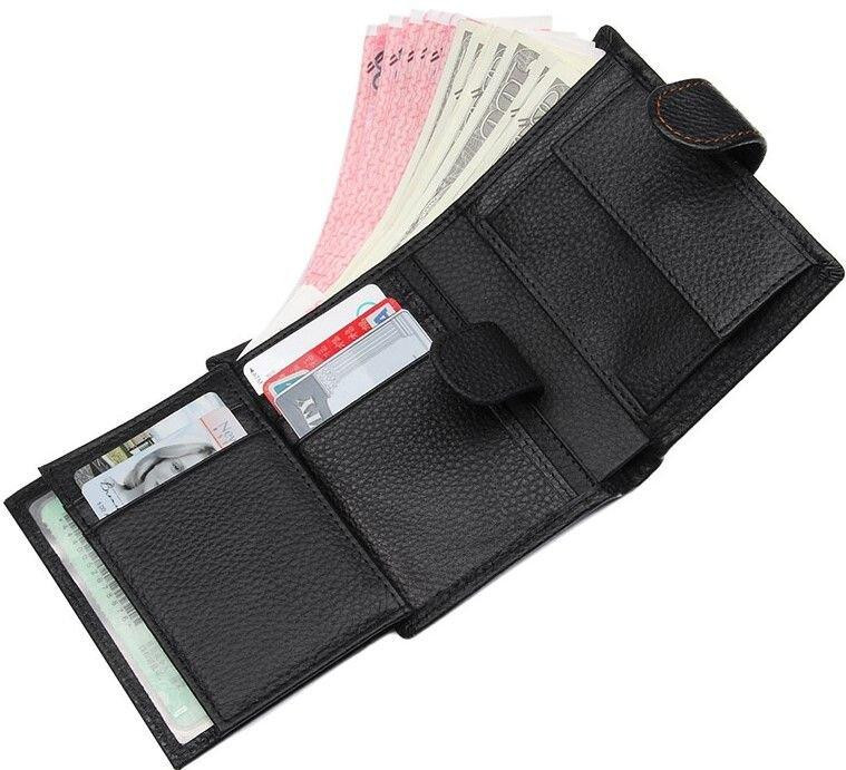 Гаманець чоловічий шкіряний Чорний (Vintage) Київ - фото 13