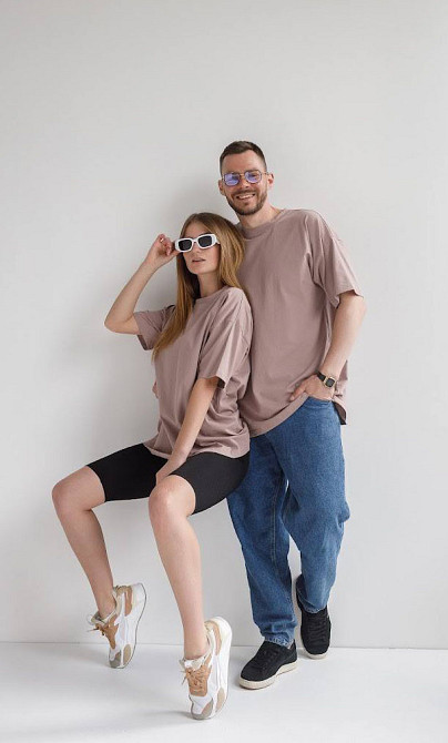 Футболка базова оверсайз чоловіча Какао 3XL/4XL Харків - фото 7