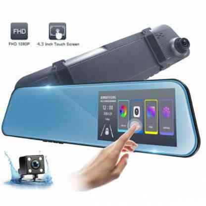 Автомобільний відеореєстратор дзеркало 1031 LCD 4.3" Touch screen (2 камери) 1080P Full HD Вінниця