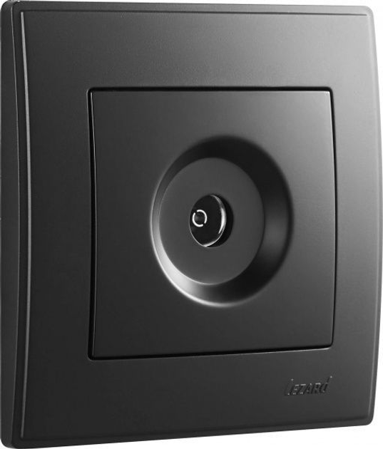 LESYA Розетка ТВ проходная антрацит Lezard Харьков - изображение 1