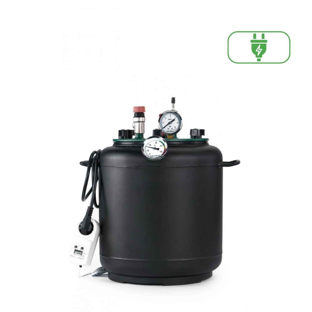 Автоклав бытовой УТех-8 electro, универсальный на 8 банок, электрический стальной домашний Киев - изображение 1