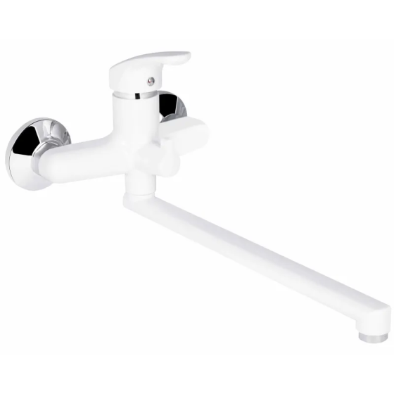 Смеситель для ванны Plamix Afina-006 EURO White без шланга и лейки PM0687 Харьков