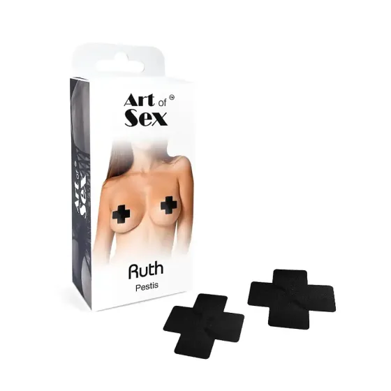 Сексуальні наклейки на груди Art of Sex – Ruth. Чорний Львов