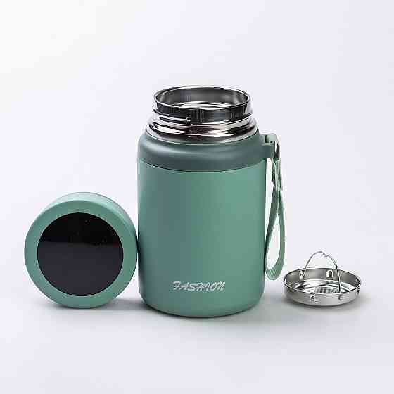 Термос Fashion з датчиком температури 700 мл Оливковий HP-14-20GR Київ