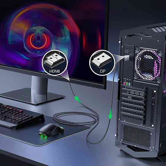 Кабель DisplayPort M - M V1.2 K@60Hz&2K/144Hz &1080P/240Hz  3м UGREEN DP119 чорний Винница