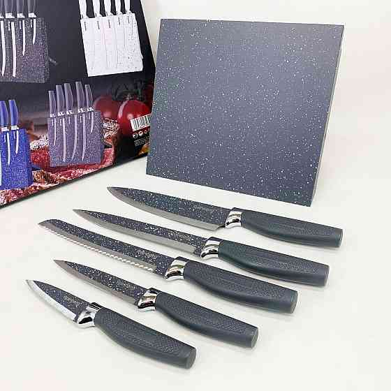 Набір ножів красивий та універсальний, Кухонні ножі домашні, Сучасні кухонні ножі LE-25 Львів