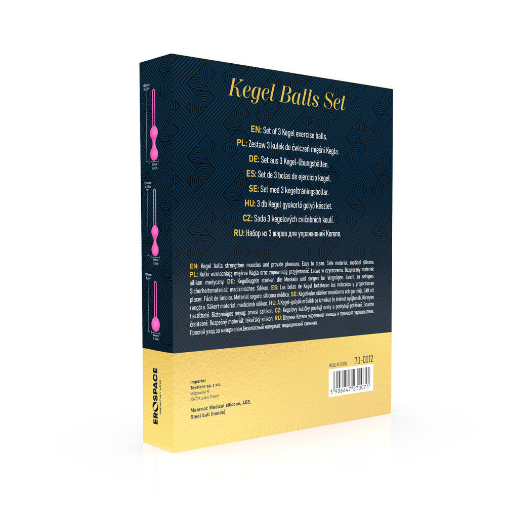 Набір вагінальних кульок - Erospace Sweet Play Kegel Balls Set A12 Sex Aura Київ - фото 8