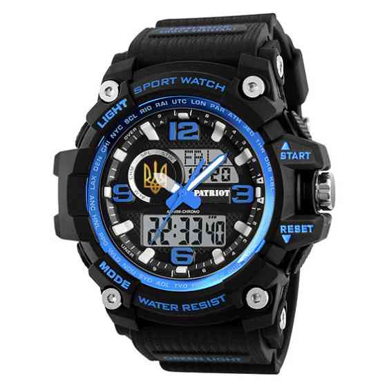 Patriot 012BUBKUAGD Тризуб золото Чорні з синім + Коробка SBR Київ