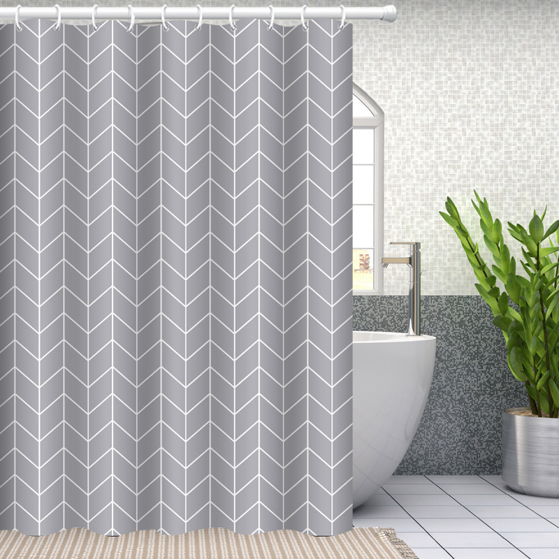 Шторка для ванной комнаты Bathlux 180 x 180 см с водоотталкивающим покрытием, Серая Каменец-Подольский - изображение 1