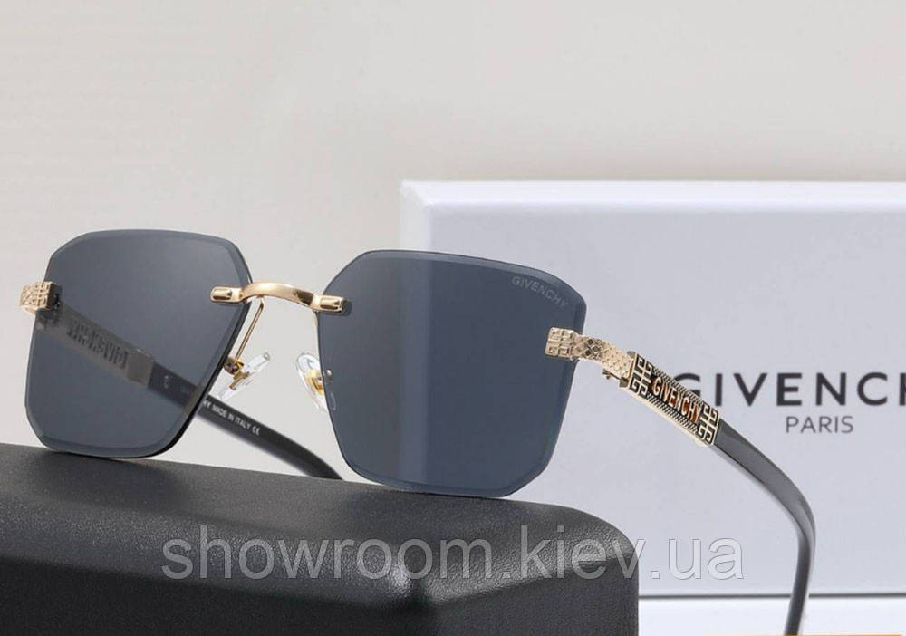 Женские брендовые безоправные очки Givenchy (68004) серые Киев - изображение 1